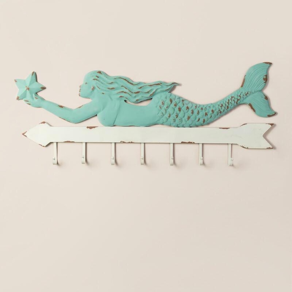 7-Hook Mermaid Wall Decor - Picture 2 of 3